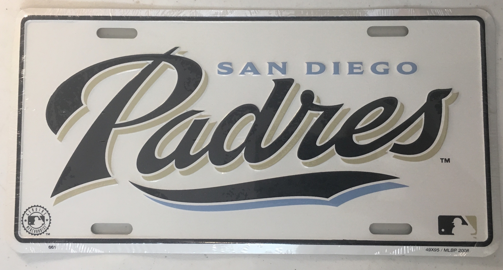 SAN DIEGO PADRES CAR TRUCK TAG LICENSE PLATE EMBOSSED