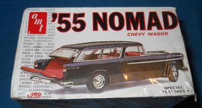 AMT 55 NOMAD Chevy Wagon T 289-Stock-Custom-Gasser-FS Box-Model Car Swap Meet