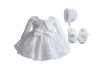 Baby Girl 0 - 3 Month Old Beautiful Christening Party Dress - £30