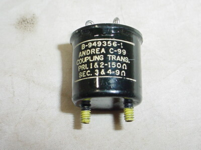 NOS Andrea C-99 Coupling Transformer Pri 150 Ohms Sec 9 Ohms