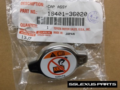 Toyota Camry (2002-2016) (2.4L / 2.5L / 3.5L) OEM RADIATOR CAP