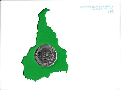1970 Columbian 50 Centavos  First Certified Coin South America 99 Company Cover