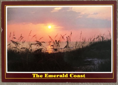 Vintage Postcard Greetings From The Emerald Coast Of Florida