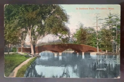 In Institute Park, Worcester, MA - 1912, Rough Edges, Bent Corner