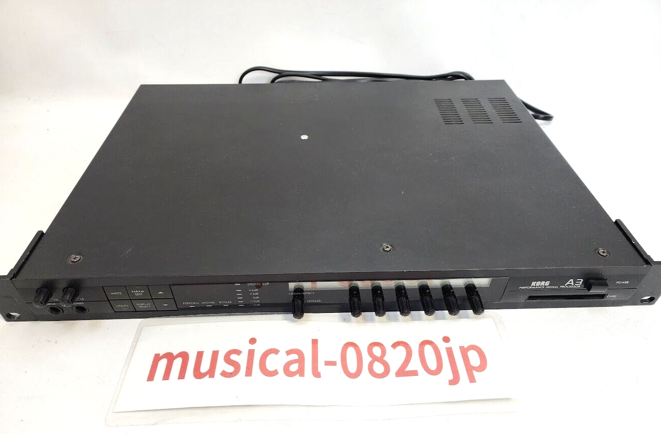 KORG A3コルグ パフォーマンスシグナルプロセッサー 動作品 Korg A3 Performance Signal PROCESSOR Multi Effect Used