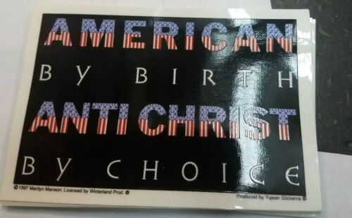 MARILYN MANSON STICKER NEW 1997 VINTAGE OOP RARE COLLECTIBLE 