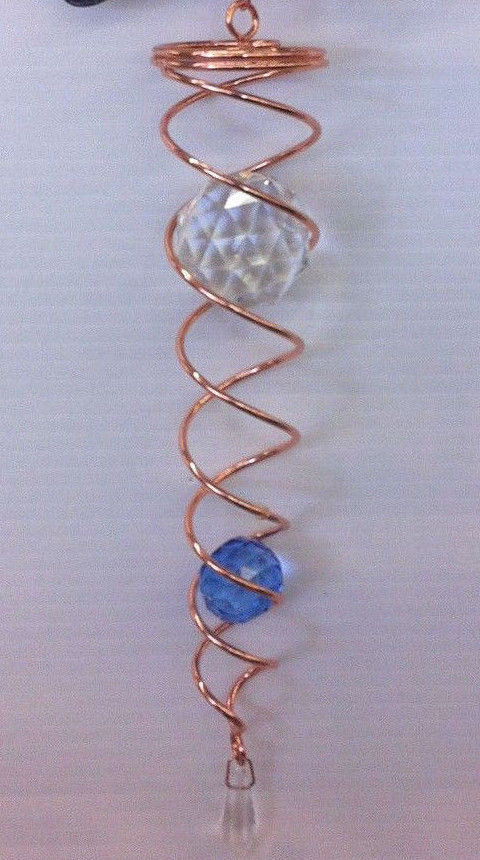 Wind Spinner Blue Butterfly - Crystal Twister