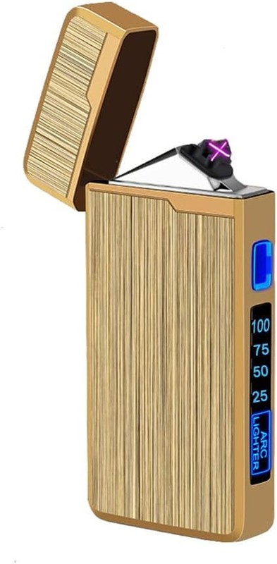 Electronic Lighter Windproof Arc Flameless Rechargeable USB Case Accessories NEW