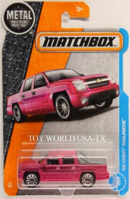 2017 Matchbox #24 MBX Adventure City '02 Chevy Avalanche Pink