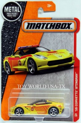 2016 Matchbox #63 MBX Heroic Rescue '15 Corvette Stingray Yellow