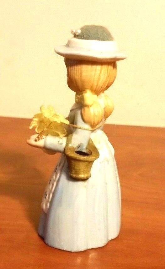 Vintage Reliance Dutch Girl  Porcelain Sewing Pin Cushion Doll Figurine