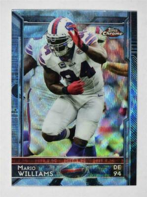 2015 Topps Chrome mini - MARIO WILLIAMS #33 blue wave refractor - Bills  