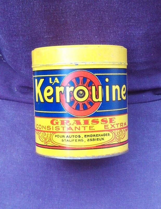 La Kerrouine / Pot A Graisse Pour Auto , Engrenages .. Stock  D'Ã©Poque  Nos 1925