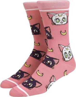 Sailor Moon Crystal Luna & Artemis Women's Crew Socks