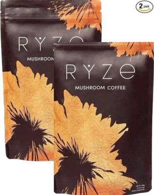 New RYZE Mushroom Coffee Bags Of 30 Servings Each (Pack of 2)