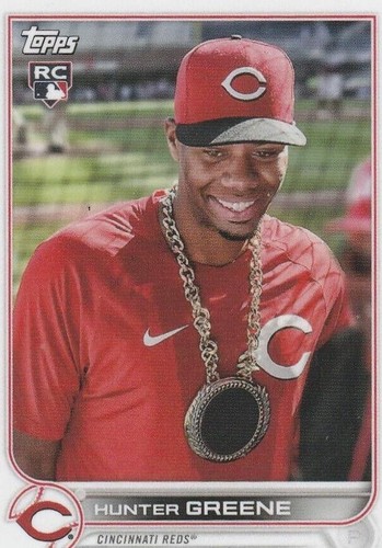Mini Diamond! 🚨2022 Topps Chrome Platinum HUNTER GREENE RC