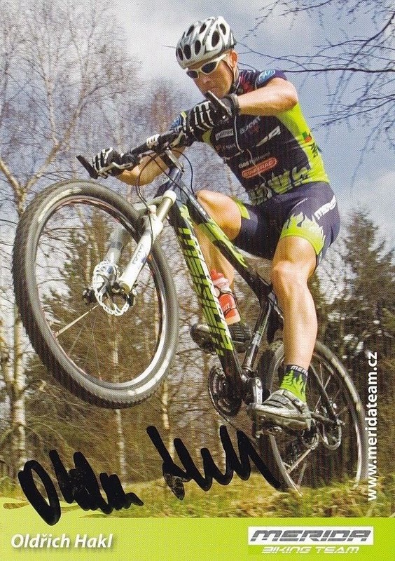 Cyclisme Carte Cycliste Oldrich Hakl Ã©Quipe Merida Biking Team SignÃ©E