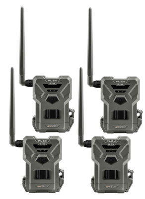 Spypoint Flex G36 GPS 4G Photo Video Infrared IR Cellular Trail Camera (4 PK)