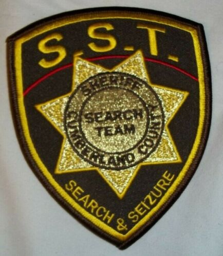 NEW Embroidered Patch CUMBERLAND COUNTY SHERIFF SEARCH & SEIZURE TEAM MAINE 