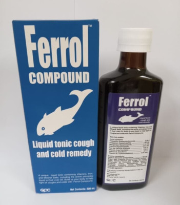 Ferrol Compound Liquid Tonic Cough and Cold Remedy