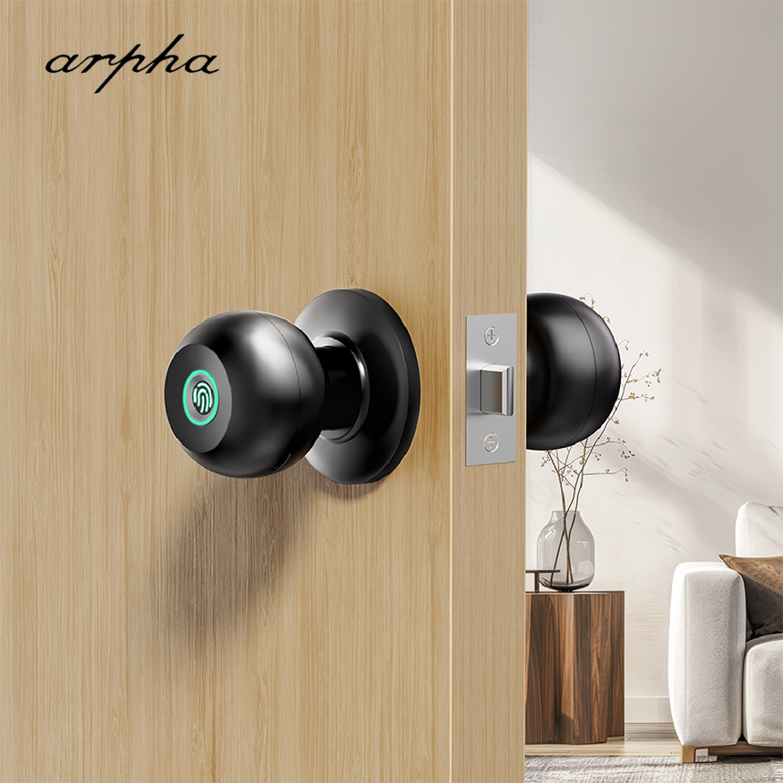 ARPHA Keyless Smart Fingerprint Door Lock Bluetooth APP Low Battery Alert IP54