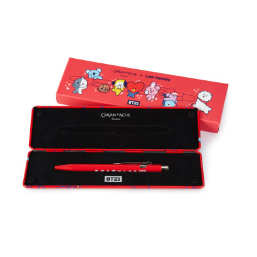 CARAN D'ACHE X LINE FRIENDS BTS BT21 Edition 849 Line Ballpoint Pen Goods Korea
