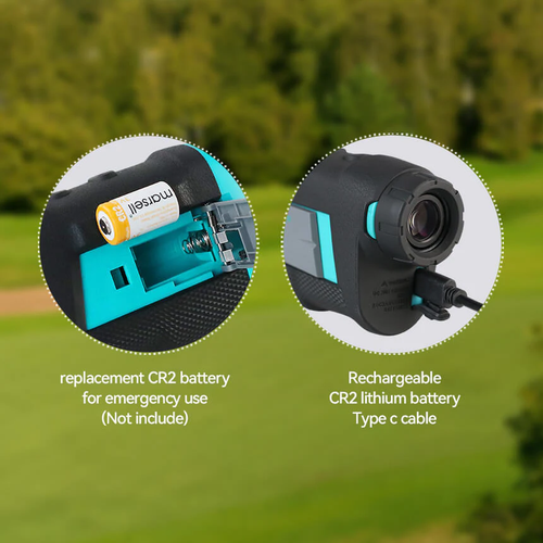 Mileseey 660Yds Golf Range Finder Fast Flag Lock Vibration Magnetic  Rechargable