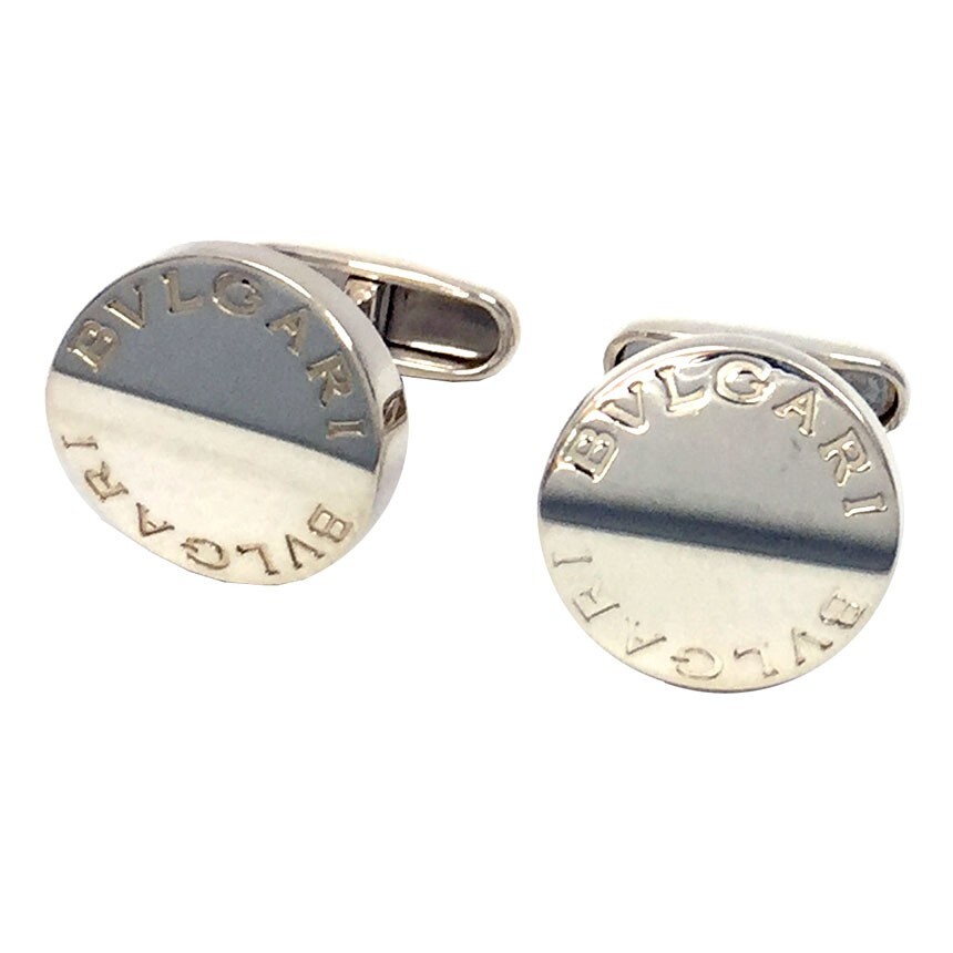 BVLGARI　ブルガリ　 カフス　シルバー　STERLING925 Bvlgari Cufflinks Sterling Silver S925 16x16mm Pre-owned w