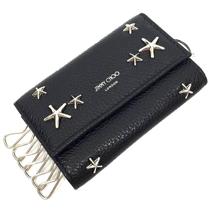 JIMMY CHOO Star Studded Key Case Black Black #36 | eBay