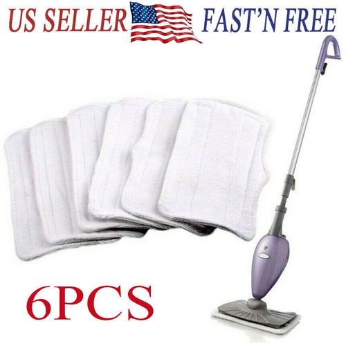 6 PCS Microfiber Replacement Pads For Shark Steam Mop S3251 