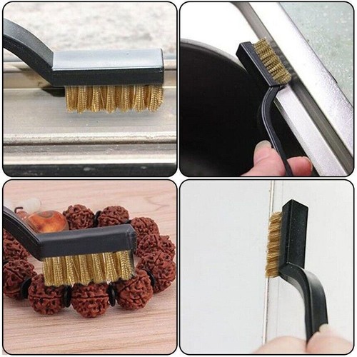 12-36x Mini Wire Brush Micro Stainless Steel Brass  Rust Remover Clean Polishing