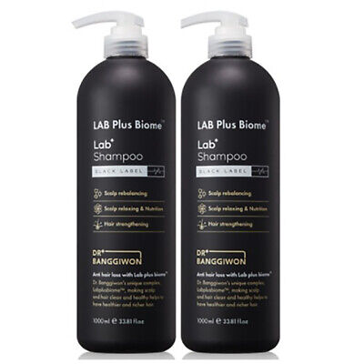 DR. BANGGIWON Lab Plus Biome Hair Loss Shampoo Black Label 1000ml x2pcs Big Size