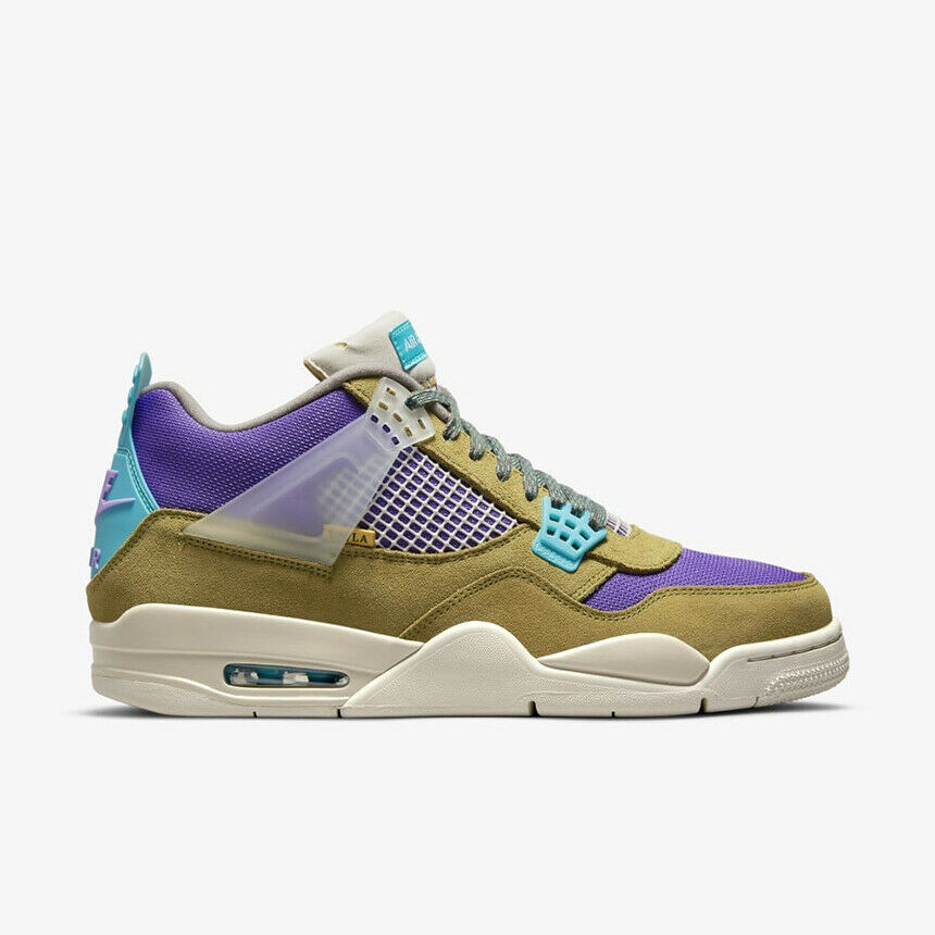 Union × Nike Air Jordan 4 SP Desert Moss DJ5718-300 Кроссовки Обувь Мужские US6-12