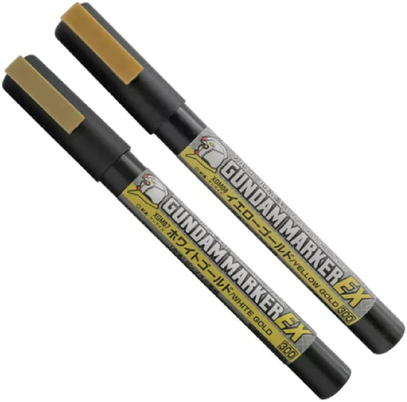GSI Creos Gundam Marker EX White Gold XGM07 and Yellow Gold XGM08 with Original