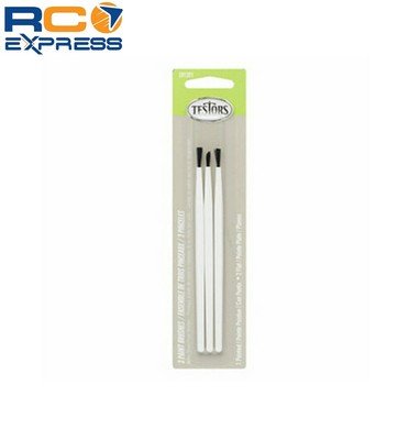 Testors 3 Piece Economy Assorted Brush Set TES281201
