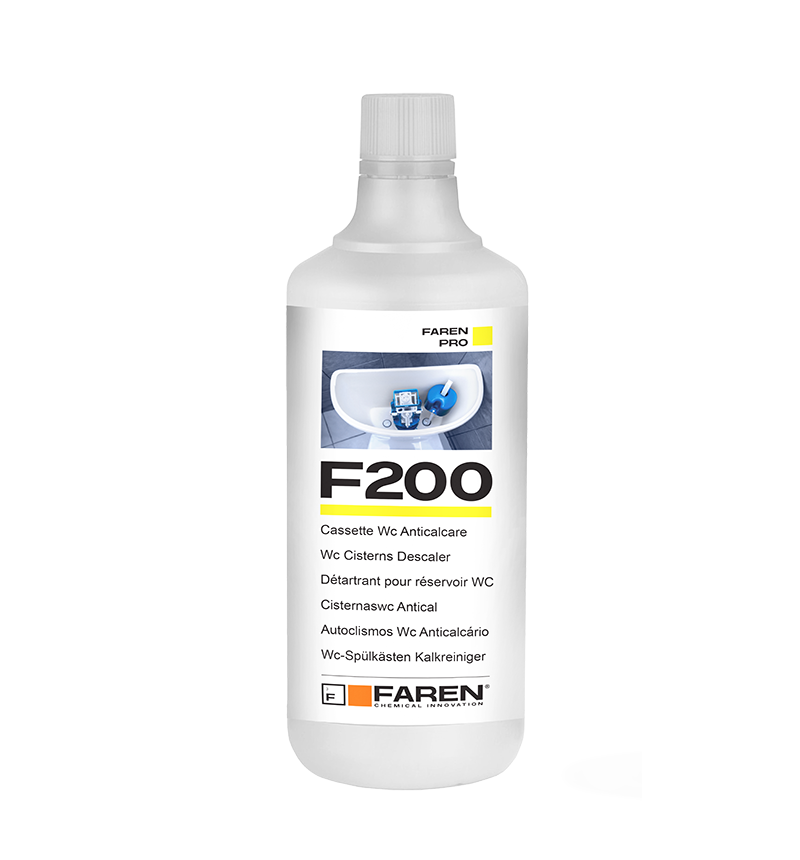 DISINCROSTANTE ANTICALCARE PER CASSETTE WC INCASSO ED ESTERNE F200 FAREN 1 LT