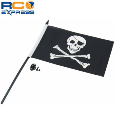 Hot Racing Losi LMT 1/8 Jolly Roger Flag W/Aluminum Mount LMJ330FM