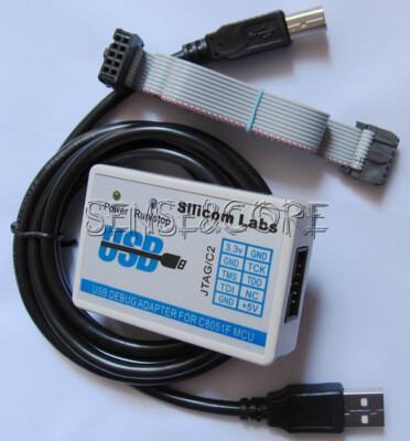 C8051F MCU Emulator U-EC6 USB Debug Adapter JTAG/C2 Mode with Cable