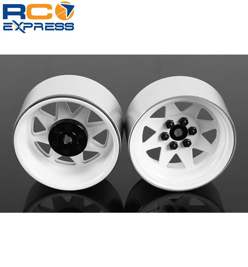 RC 4WD 6 Lug Wagon 2.2 Steel Stamped Beadlock Wheel White (4) RC4Z-W0146