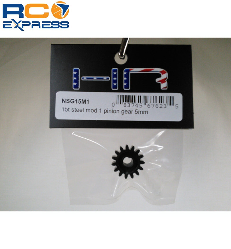 Hot Racing 15t Steel Mod 1 Pinion Gear 5mm NSG15M1