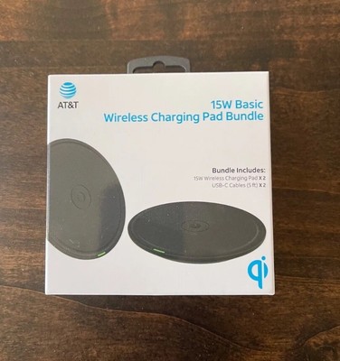 AT&T 15W Fast Charge Wireless Charging Pad Black