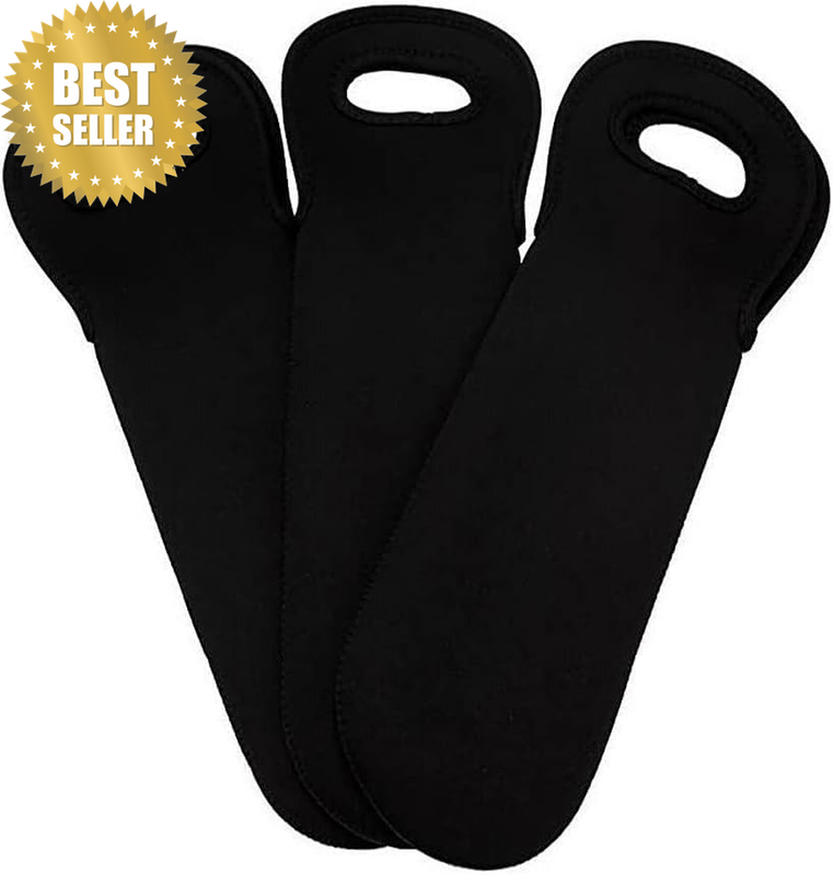 Wine Bottle Bag Tote Bag Durable Neoprene Wine Tote Bag Set of 3 Beer/Cans/Water