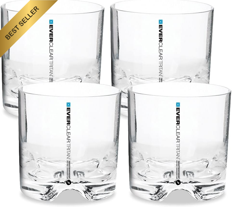 Tritan Tumbler, 350 Ml Capacity (Pack of 4) - Virtually Unbreakable, Glass-Like