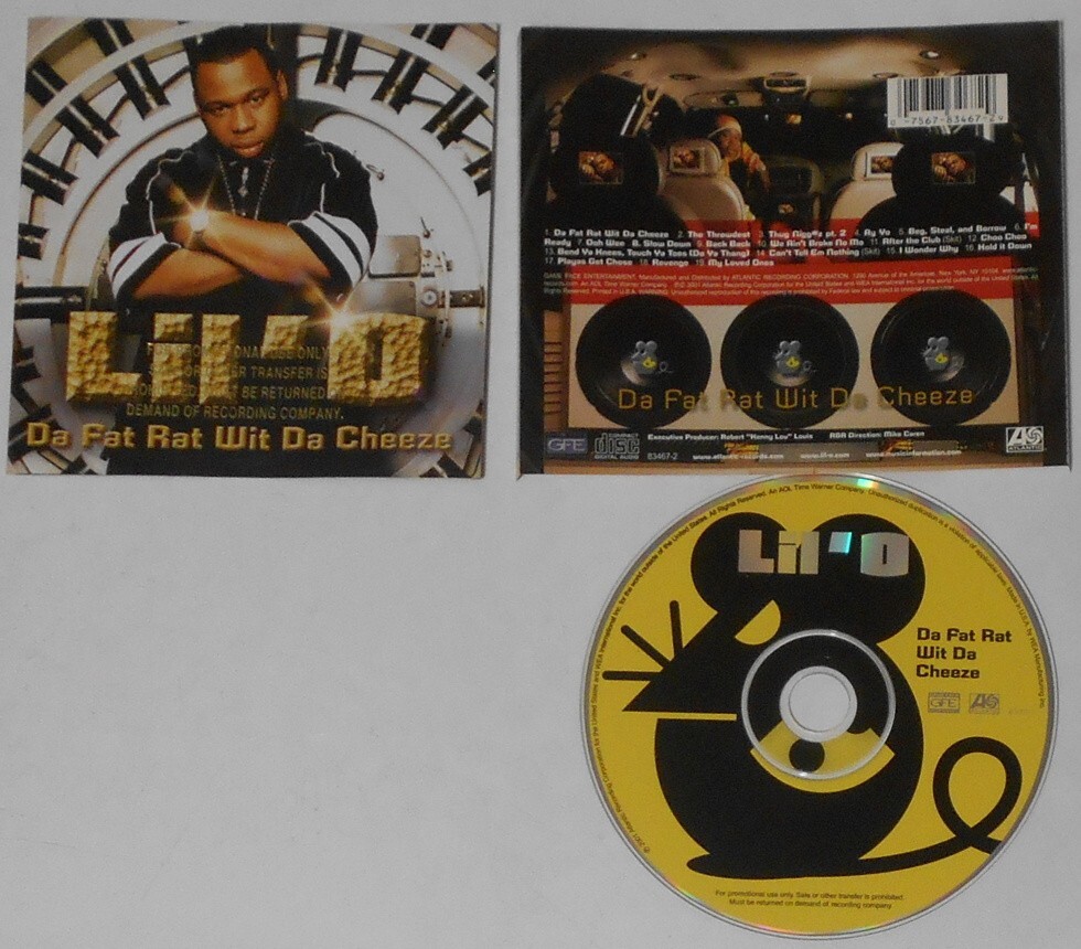 Lil' D - Da Fat Rat Wit Da Cheeze - U.S. promo label cd, Gold DJ