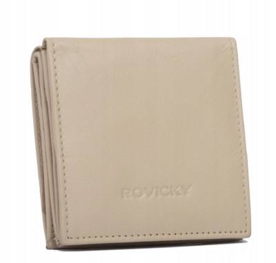 Small, practical women's leather wallet - Rovicky