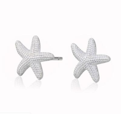 Super Adorable Silver SP Tiny Starfish Stud Earring