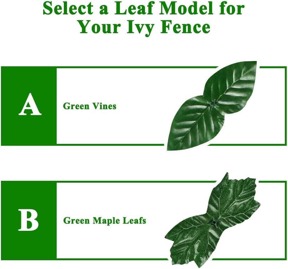 iCover Artificial Ivy Privacy Screen for Fence,Greenery Vines, Decorative Fence