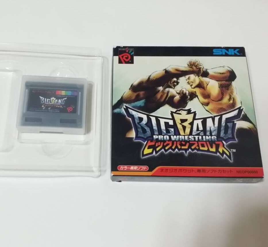 Neo Geo Pocket Color SNK Big Bang Pro Wrestling w/Box,no