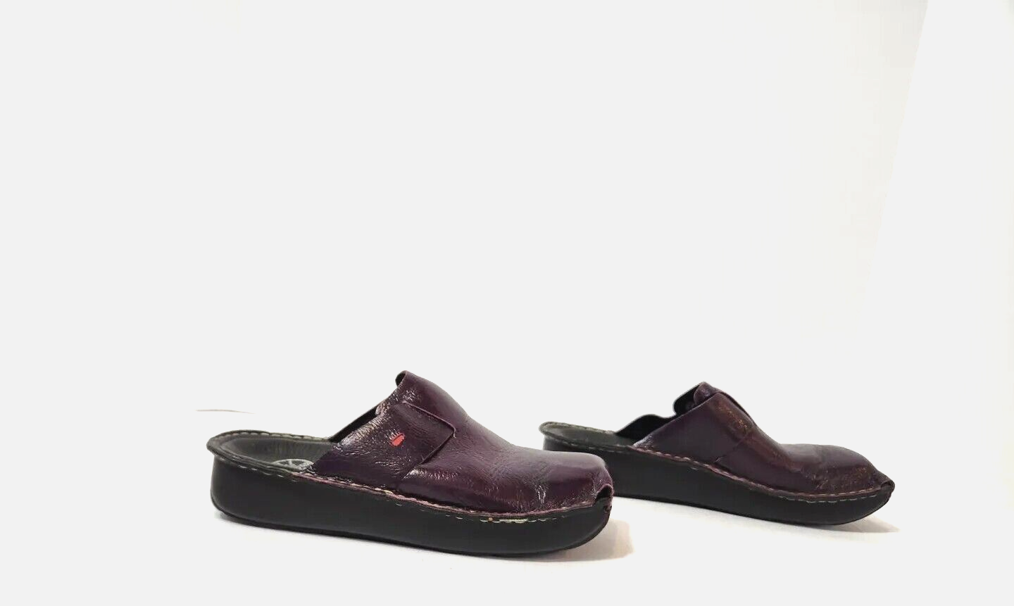 ◆OTZ SHOES◆ Pilgrim Wool Corduroy Slip-On FLOTDF4U03 WOLKY Roll Clog Eggplant Purple Leather SQUARE TOE Slip On