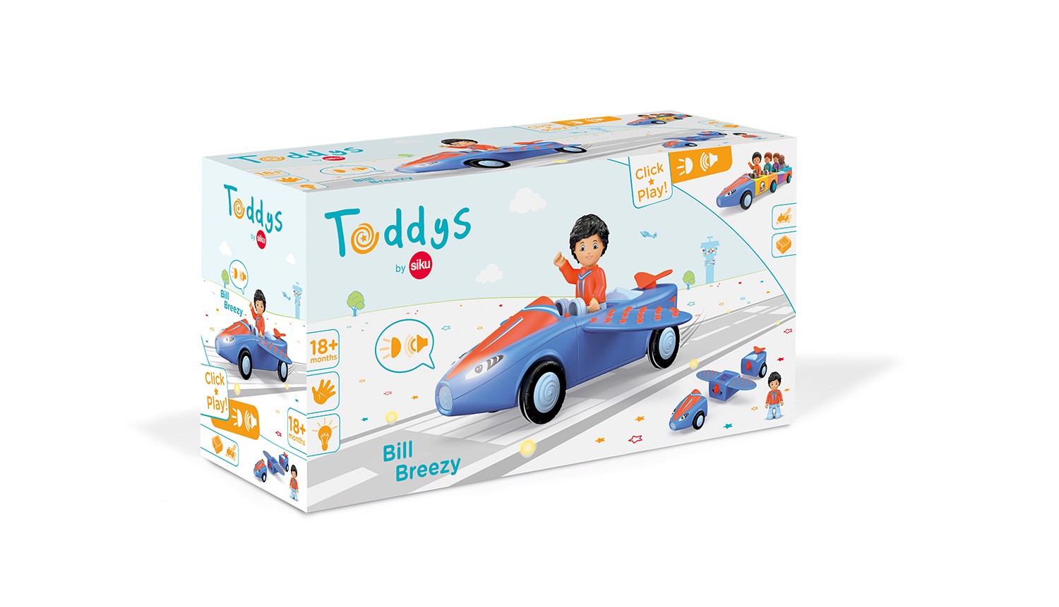 TODDYS by SIKU Bill Breezy 0133 3-teiliges Fahrzeug Spielfigur Spielzeug - Bild 10 von 10